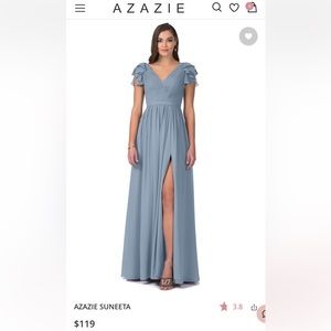 Azazie Dusty Blue Wedding Guest Dress